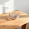 Plato para Condimentos Anticaída con Forma de Pétalo Estilo Japonés, Lindo Transparente Moderno Plato para Salsa y Vinagre, Plato para Sumergir, Plato para Sal Marina Sal Gruesa