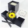 Colar de Girassol Mais Vendido Atravessando Fronteiras Caixa de Joias Flor de Sabão Acrílica Dia das Mães Dia dos Namorados Caixa de Joias Atacado