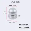 Tampão de Vedação para Tubo Quadrado Galvanizado Protetor de Coluna de Guarda-Corpo Tampa Superior de Corrimão Fechamento Bola para Tubo Redondo Cabeça Decorativa de Coluna de Aço Zincado