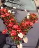 Carcasa vacía ventosa grande en forma de V coche de bodas ventosa de tira súper larga plato para arreglo floral decoración de cabeza accesorios de flores para floristería boda