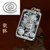 Pingente de dinheiro de prata esterlina 999 masculino Colar de prata maciça masculina Acessórios da moda para todos os estilos Pingente vazado Pingente masculino