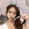 Diadema de perlas estilo coreano, retro, elegante y suave, estilo Chanel, para mujer, con múltiples combinaciones, antideslizante.