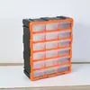 Caja de almacenamiento de pared para componentes electrónicos, gabinete de cajones a prueba de humedad, caja volcable de tapa abierta, cesta de material, plástico engrosado, duradera, tamaño grande