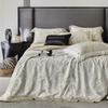 Italiano Top Lujo Seda Delgado Fresco Desnudo Dormir Verano Acolchado Austriaco Lanjing Tencel Aire Acondicionado Acolchado Verano Acolchado Juego de Cuatro Piezas