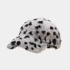 Nuevo Gorro de Béisbol Cálido con Diseño de Felpa Europeo y Americano Moda para Mujer Gorra Versátil para Exteriores Sombrero de Sol de Moda