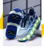 Venta Directa de Verano Transfronteriza Zapatos de Patín para Niños Zapatos de Patín para Niños Fábrica Zapatos de Patín de Cuatro Ruedas Zapatos de Patín para Niñas con Luces