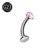 Nuevo Stud Curvo para Labio en Forma de T Aurora Degradado F136 Material G23 Joyería para Piercing Exportación Directa Venta al por Mayor