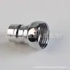 Bico de Torneira para Máquina de Lavar Conector Rápido de 4 Pontos Adaptador de Entrada de Água Totalmente em Aço Cromado Universal para Pistolas de Água de Lavagem de Carros