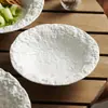 Tigela Balde com Padrão de Pedra de Fábrica Tigela de Cerâmica Doméstica para Macarrão Tigela Especial para Sopa para Restaurante de Macarrão Tigela Grande para Salada Louça com Senso Avançado