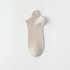 Meias Meias de Algodão Infantil Malha Respirável Personalizada Aba no Calcanhar Meias Cano Baixo Primavera Verão Meias Finas Curtas Calcanhar Antiderrapante Meias Femininas de Corte Baixo