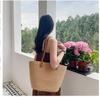 Bolsa de Cuerda de Algodón Bolsa Tejida de Paja Cuerda de Algodón Bolso de Mano de Cuerda de Algodón Bolso de Hombro Bolso de Playa Hueco Bolso Tote Bolsa Tejida Arcoíris