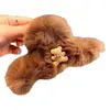 Pinza de Agarre de Peluche Suave y Bonita de Invierno 2024 Oso con Diamantes Brillantes Grandes Pinza de Agarre para la Parte Posterior de la Cabeza Pinza Tiburón para el Cabello