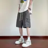 Pantalones Cortos de Verano 2025 para Hombre para Deportes al Aire Libre, Casual para Pareja, Secado Rápido, Modernos, Holgados, Estilo Hong Kong, de Seda Helada, Deportivos