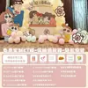 Crayon Shin-Chan e Chibiusa Menino e Menina Mês Completo 30 Dias Banquete de Cem Dias Decoração de Aniversário Placa de KT Balões