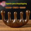 Zhao Rusi Mesmo Estilo Couro cabeludo Meridian Pente Cabeça de Homens e Mulheres Cinco Dentes Massagem Pente Pequeno Nariz de Sapo Raspagem Pente de Madeira Raspagem