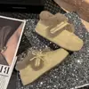 Botas de Nieve Retro de Terciopelo Marrón para Mujer 2025 Nueva Ropa de Abrigo de Invierno Zapatos Birkenstock Peludos Zapatos Cálidos de Algodón para la Nieve