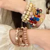 Pulseira de resina acrílica estilo boêmio, pulseira versátil nicho estilo étnico, joias femininas de moda vintage atacado