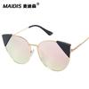 Gafas de sol Jamie 9028 Estilo Europeo y Americano Ojo de Gato para Mujer, Lentes Oversize Versátiles de Moda, Gafas de Moda Callejera para Hombre