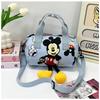 Bolsos para niños 2024, bonitos bolsos de bolos con estampado de Mickey Mouse para niñas, bolso bandolera portátil de moda.