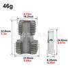 Tubo de água PPR 4 pontos 6 pontos PVC plástico PE tubo broca universal ferramenta de abertura de fio para furadeira elétrica tubo de água furo interno dispositivo de abertura de fio