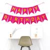 Bandera de cumpleaños, cumpleaños de bebé, arreglos de cumpleaños, suministros para fiestas, pancarta de feliz cumpleaños, letras bronceadas, bandera de cola de pez