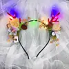 Atacado Transfronteiriço de Tiaras Estilo Floresta Nova, Acessórios de Cabeça de Rena Borboleta de Natal, Tiaras Brilhantes de Feira Noturna e Brinquedos de Barraca de Rua