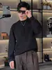Nuevo diseño de primavera y otoño para hombre, suéter moderno de estilo coreano, moda nicho, sudadera casual de color liso, top básico