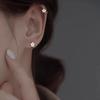Nuevo estilo flor de margarita fresca hebilla de oreja femenina diseño de nicho temperamento dulce de alta gama aretes mini de moda para combinar con todo
