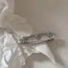 Clip de pelo de cuero con flor de diamante azul plateado clip de pelo de tela con corazón clip para flequillo de moda clip lateral tocado accesorios para el cabello