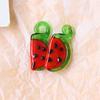 Simulación de comida y juego de estilo INS, cuentas de vidrio de frutas, pendientes colgantes, tocado, pulsera, material, accesorios al por mayor