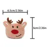 Série de Natal em Desenho Animado de Acessórios de Pelúcia Atmosféricos, Broche de Sino de Boneco de Neve Fofo, Acessórios Decorativos para Roupas e Cachecóis