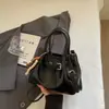 Bolso Cubo Plegado de Color Sólido de Moda Estilo Coreano Alta Apariencia Personalidad Elegante Bolso de Hombro Único Bolso Cruzado de Moda para el Trabajo