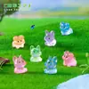 Paisaje en miniatura, figura linda de pug brillante, adorable decoración de jardín, accesorios de paisajismo DIY, adornos pequeños para ventas transfronterizas