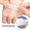 Venta Caliente Parche Adhesivo Impermeable Transparente de PU para Apósitos Parche para Apósitos 6*7cm con Forma Ajustada Protección del Ombligo Parche Adhesivo Fijo para la Mano