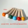 Accesorios para Tablero Perforado Almacenamiento Tablero Perforado Ganchos de Madera Cabeza Redonda Cerilla Palo de Madera Soporte Estantes de Madera Maciza Adornos de Madera
