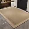 Alfombra tapete de entrada fácil de cuidar alfombra de sala de estar sentido de alta gama puerta tapete antideslizante para pies pasillo tapete resistente a las manchas