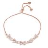 RAKOL Moda Coreana Clássico Conjunto Completo 3A Zircônia Olho de Cavalo Pulseira Feminina Personalizada Combina com Tudo Pequena Pulseira de Flor Fresca