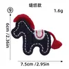 Parches Bordados de Ponis de Dibujos Animados para Sobres Rojos, Ropa, Bolsos, Fundas de Teléfono, Bufandas, Parches Decorativos DIY en Stock