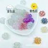 Plated Uv Ondas de Água Coração Quadrado Nuvem Trevo de Quatro Folhas Furo Reto DIY Artesanal Contas Soltas Estrela com Contas Dopamina