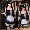 Bêbada Ouvindo Vento Divertido Lingerie Plus Size Sedução Interesse Sexual Lingerie Estilo Puro Desejo Uniforme de Role Play de Empregada Tentação Empregada