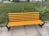 Silla de Parque Banco Exterior Madera Anticorrosiva Madera Maciza Banco Exterior Asiento de Ocio para Patio Mesa y Silla Madera Plástica Respaldo