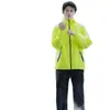 Impermeable y Pantalón de Lluvia Ultradelgados, a Prueba de Tormentas para Todo el Cuerpo, Unisex, para Repartidores, Ultraligeros, Conjunto Ligero para Ciclismo