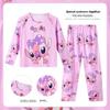Pijamas para niñas, primavera y otoño, de manga larga, finos, con bonitos dibujos animados, estilo princesa, ropa para el hogar