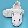 Taller libre de polvo desodorante suela blanda engrosada transpirable purificado lona libre de polvo zapatos de trabajo antiestáticos fábrica de alimentos zapatos de cuatro agujeros