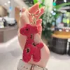 Llavero de Jirafa Coreana con Diamantes Completos Llavero de Coche Lindo con Diamantes Colgante de Bolso de Lujo Accesible Regalo Pequeño