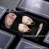 Taza de Café de Hueso de Lujo Ligero Hogareña Pequeña Exquisita Taza para Té Aromático y Té de la Tarde Juego de Taza y Platillo Estilo Pastoral Elegante Taza de Cerámica