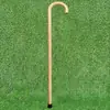 Bastón de Senderismo de Madera Maciza con Vid de Mimbre Resistente, Bastón Integrado Retro para Persona Mayor, Base Antideslizante