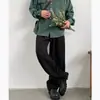 Calça Calça Calça Marrom Marrom Retrô Estilo Americano Transfronteiriça Calça de Perna Larga Perna Reta Solta Masculina Primavera e Outono Calça Casual