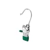 Presilha para Meias, Presilha de 3 Garras, Presilha Multifuncional com Gancho, Presilha de Armazenamento Doméstica de Aço Inoxidável Sem Marcação, Presilha para Secar Roupas
