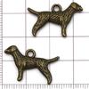 Los más vendidos de Amazon Nueva Serie de Animales Perro de Aleación Antigua Colgante Colgante Pulsera DIY Collar Accesorios de Joyería